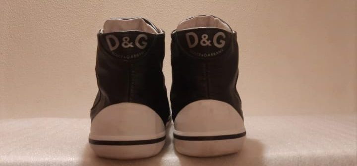 Sneakers Inalti - Barbati - D&G - Dolce & Gabbana Piele Naturală Vitel, Mărimea 40 Originali