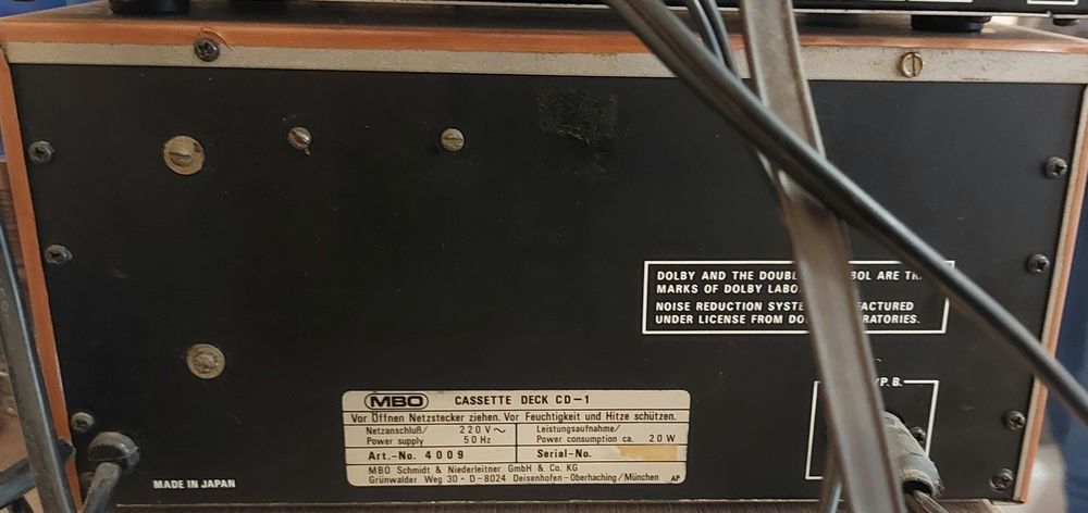 Ретро аудио система на MBO