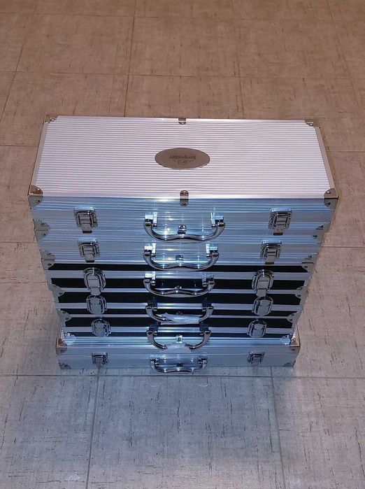 NOU Set accesorii gratar in cutie aluminiu otel inox ideal cadou