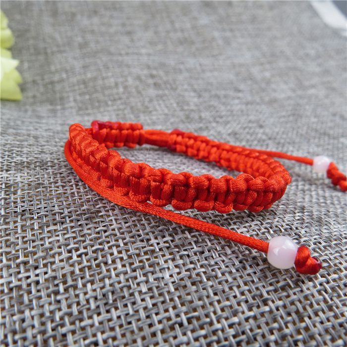 Браслет макраме , красные