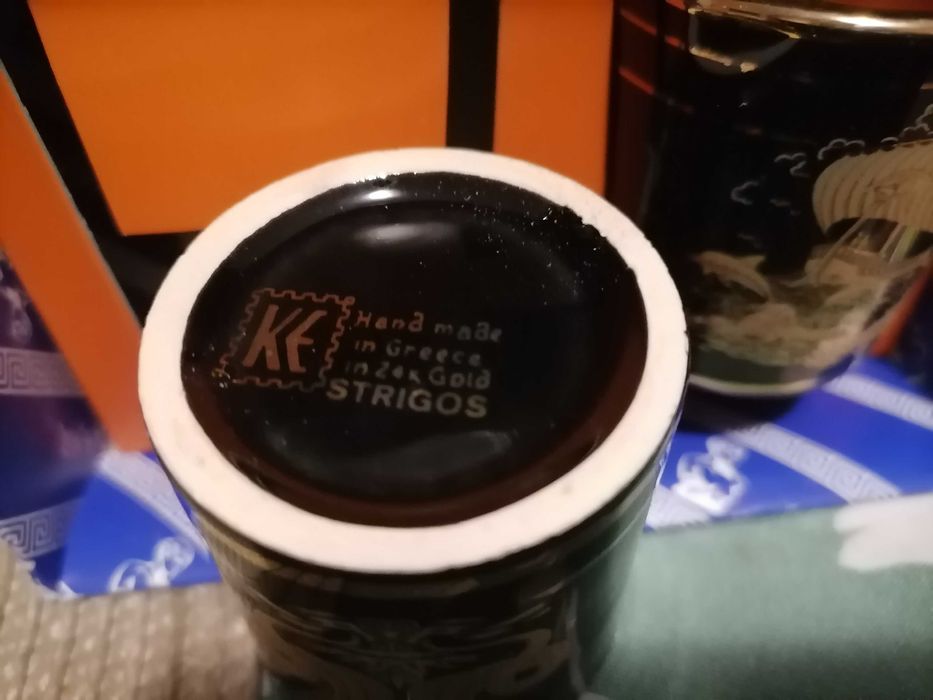 Гръцки чаши позлатени 24 к