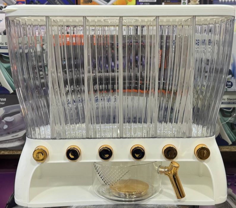 Диспенсер для воды с золотым краном и 6 кнопками