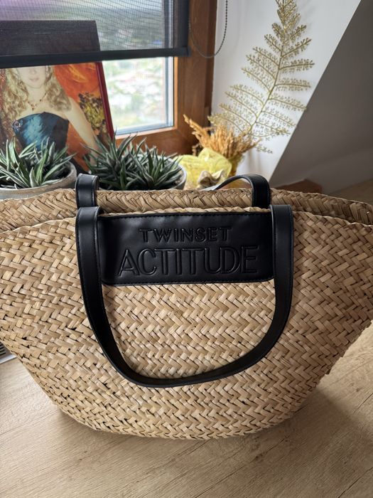 Летняя сумка плетенная