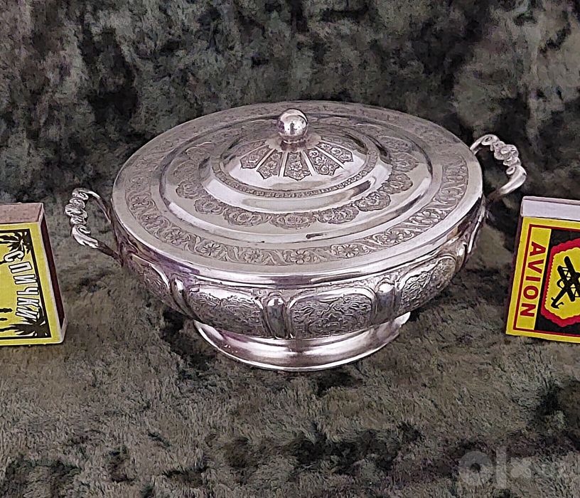 Антикварная Сахарница Серебро 84 пробы Вес 324 гр. По Цене за 1 грамм.