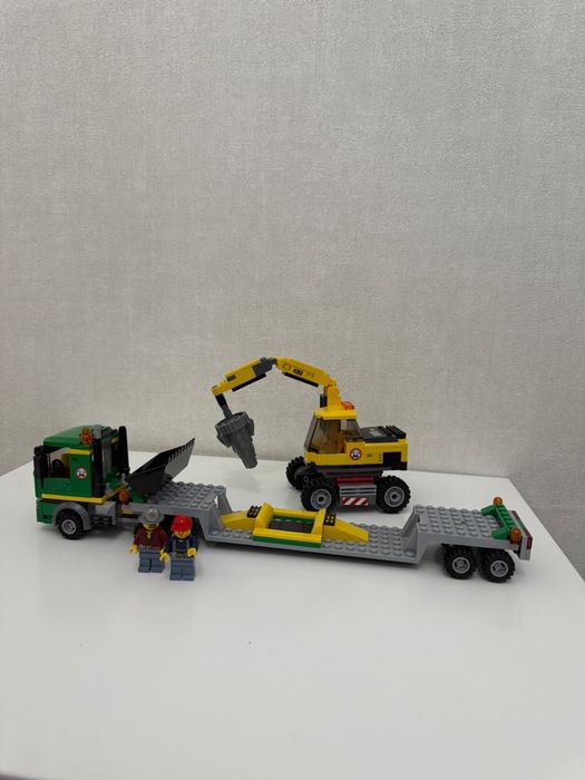 Lego 4203  лего экскаватор и грузовик