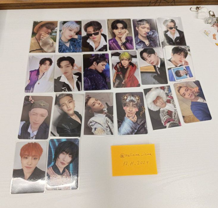 Официальные фотокарты к-поп групп Stray kids, Nct, Ateez и др.