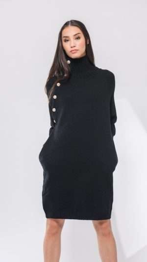 Чёрный женский свитер