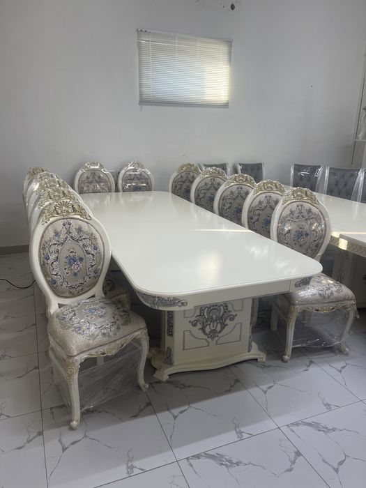 Стол стулья италяндык краскамен