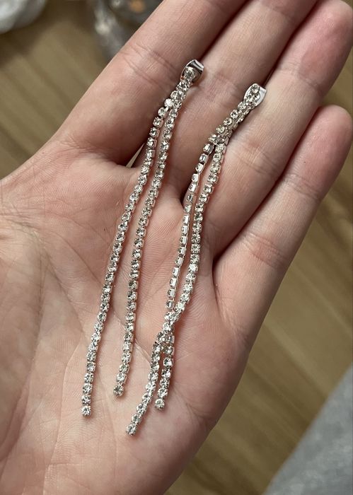 Ефектни бижутерийни обеци Zara от личната ми колекция