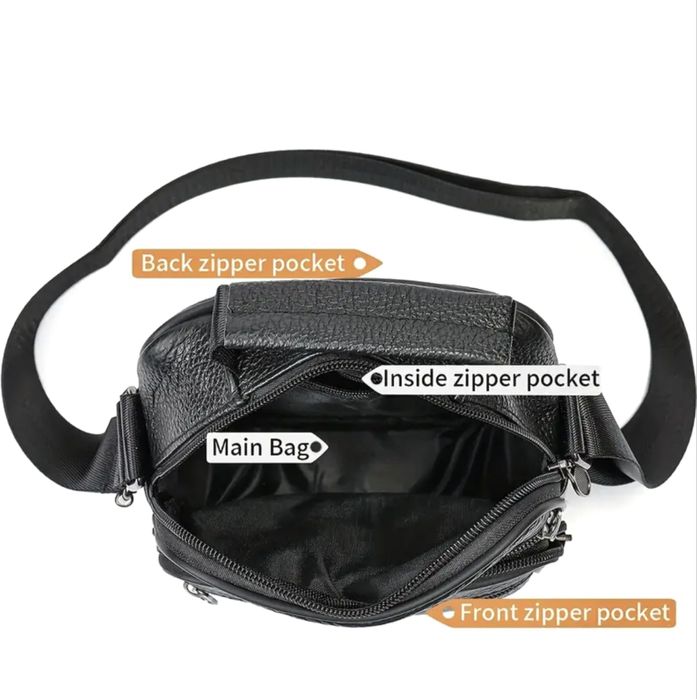 Мъжки ежедневни чантички NIUCUNZH* Класически и удобни от естест. кожа