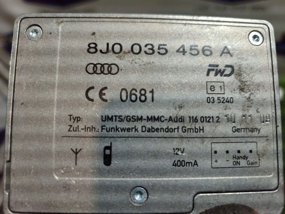AMPLIFICATOR ANTENA (5 BUC.) AUDI A4 AVANT 2.0 DIESEL 2009 / 2009-2016 /  AUDI A6 C6 AVANT 2.0 DIESEL 2009 2006-2010 / AUDI A6 C6 QUATTRO 2.7 DIESEL 2007 2004-2011 / AUDI A4 B8 S LINE 2.0 DIESEL 2010 BERLINA / 2009-2016 MERCEDES BENZ W211 E280 CDI 3.0 DIE