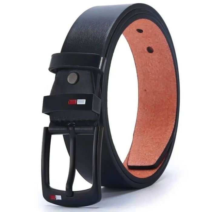 Curea Bărbați Neagra , piele ecologica, Curea Tommy 120cm