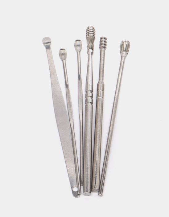 Набор для безопасной чистки ушей, в футляре-чехле, 6 в 1