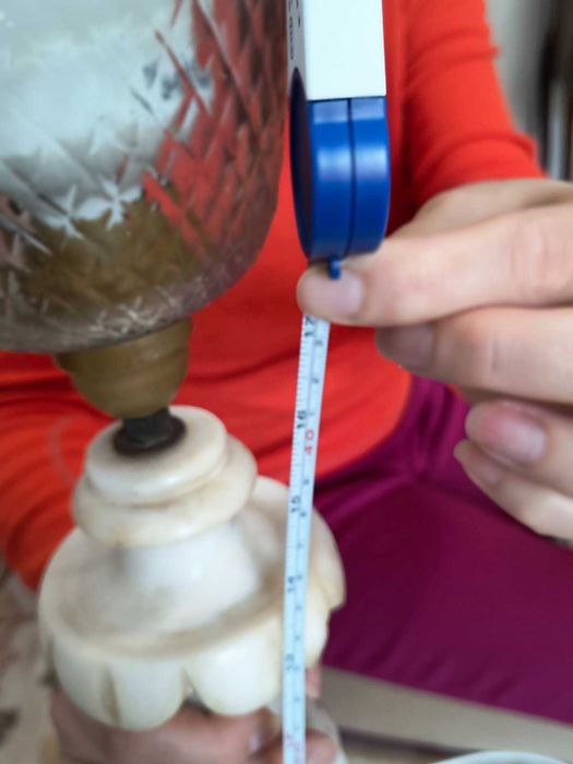 Мраморна лампа 57см