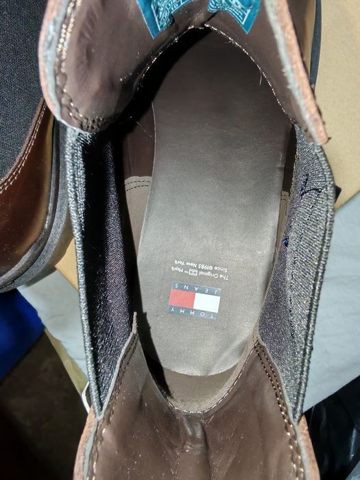 Удобни мъжки боти от естествена кожа TOMMY JEANS №44