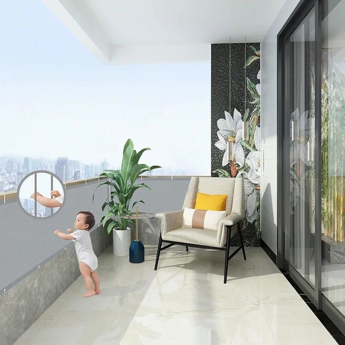 Параван за поверителност за балкон, тераса, ограда, водоустойчив