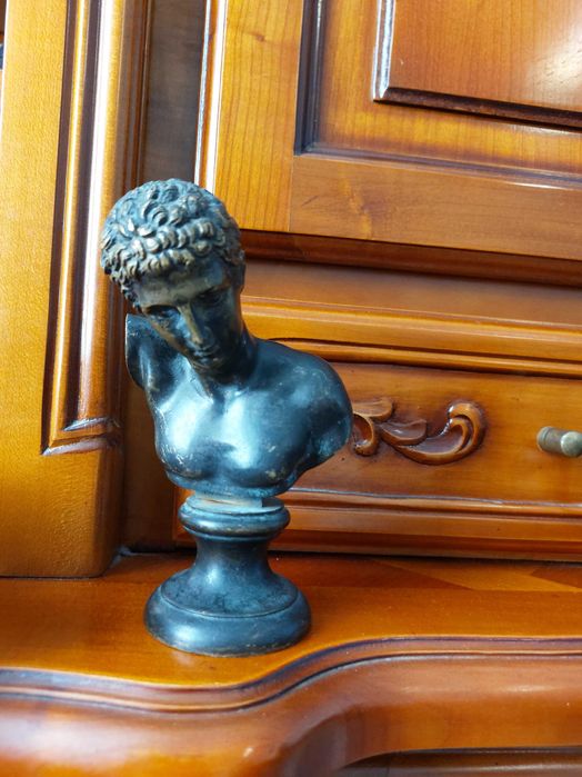 Veche Sculptura Bronz Bust David! Piesa Deosebita!