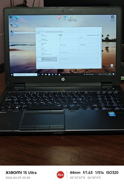 HP Zbook 15 G2, i7 4710MQ, 20 GB DDR3 1600, Quadro K2100M 2GB
