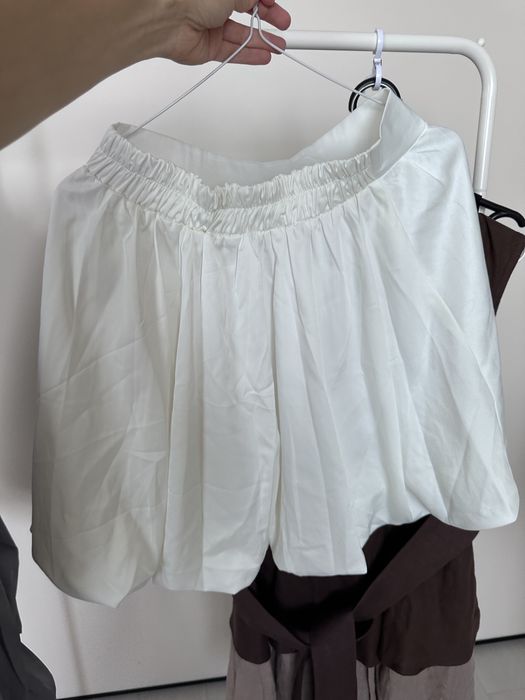 Юбка баллон серая