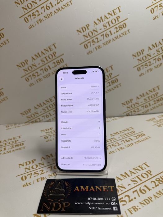 NDP Amanet Braila Iphone 14 Pro(57484)