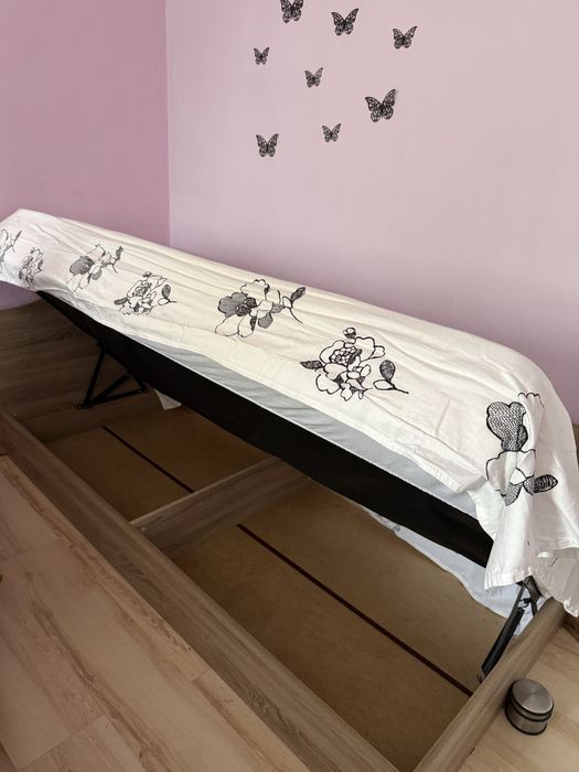 Единично легло с повдигащ механизъм+матрак