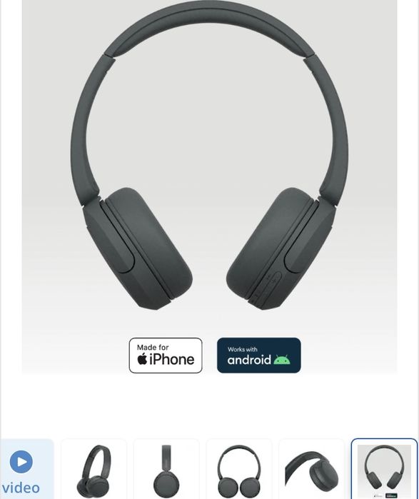 Casti SONY, Bluetooth, On-Ear, Noi, sigilat