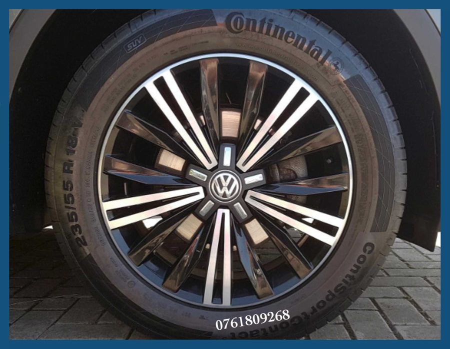 Set 4 capace 166mm 3G0601149C jante aliaj VW Passat B8 Tiguan Touran