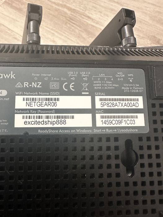 Vand router netgera nighthawk