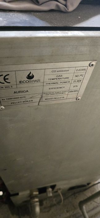 Пелетна Камина Eco Spar 25 kw НА ЧАСТИ