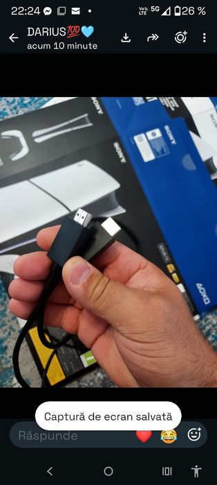 Cablu hdmi PS 5 original