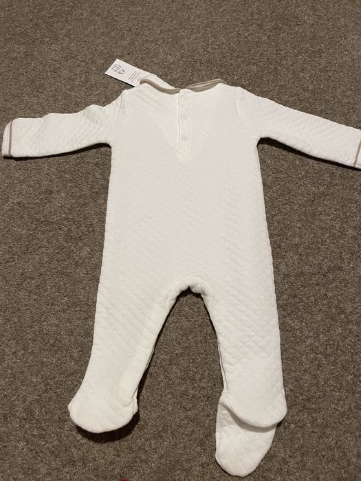 Fred and Flo - ромпер боди в бяло, 3-6 месеца, ново с етикет, 68 см