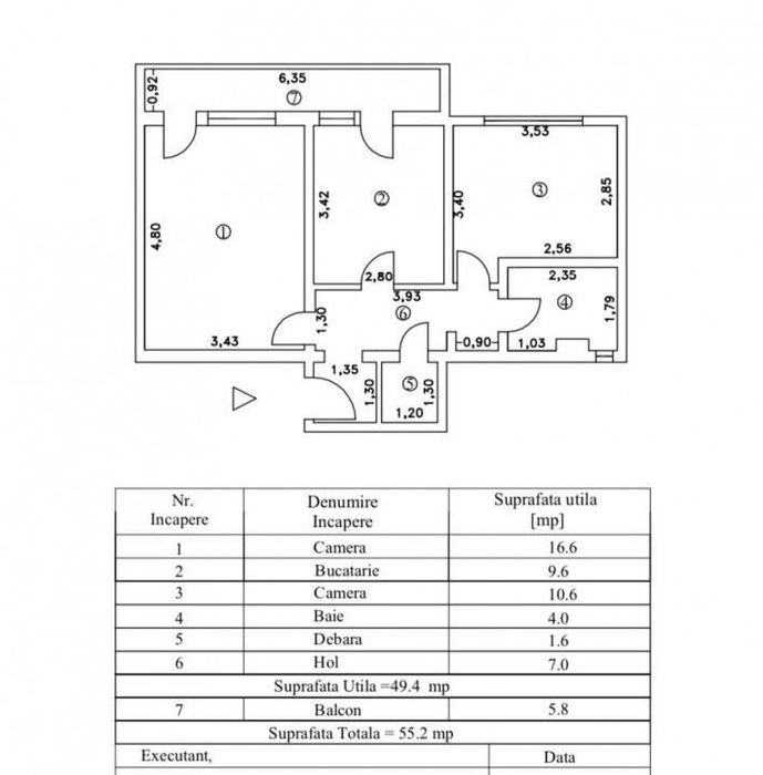 - Apartament 2 camere decomandat, Vidin.