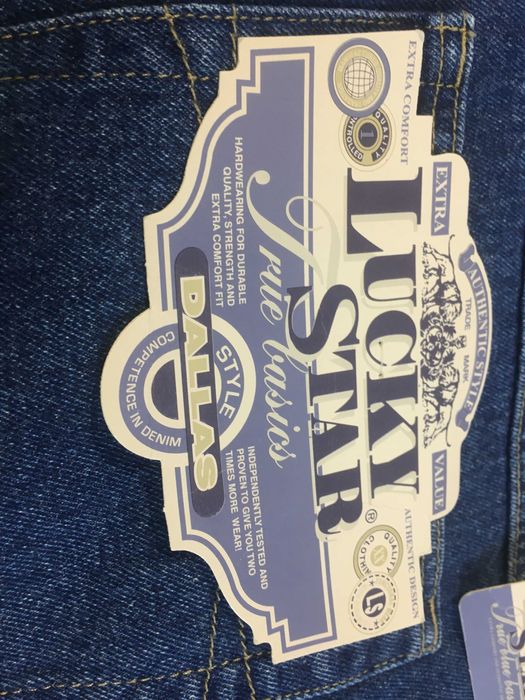 LUCKY star jeans, 132 см талия