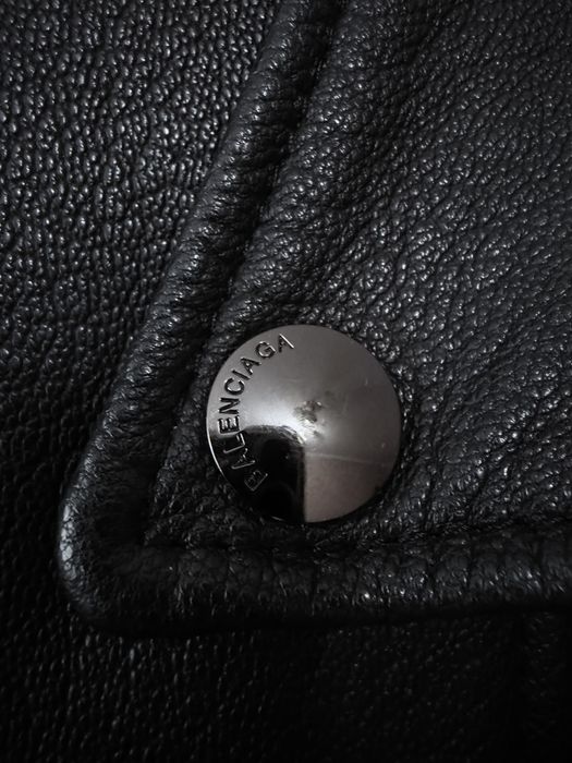 Кожаная косуха Balenciaga