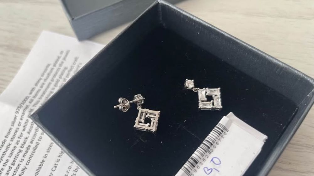 Cercei superbi argint 925 cu pietre de zircon