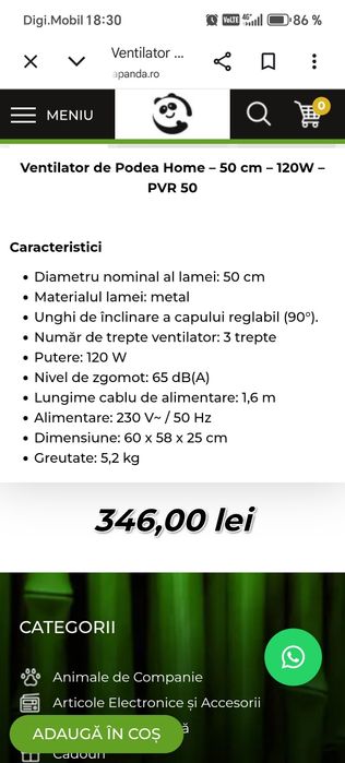 Ventilator în 3 trepte