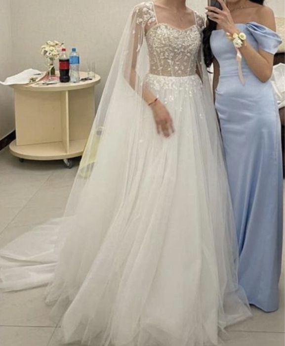 Срочно продам свадебное платье. Xs-s