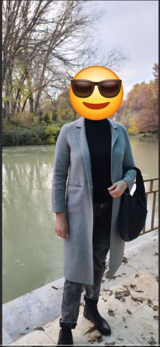 Пальто zara 48 размер.шерсть