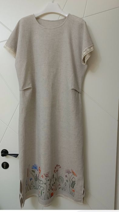 Платье дизайнерское из льна