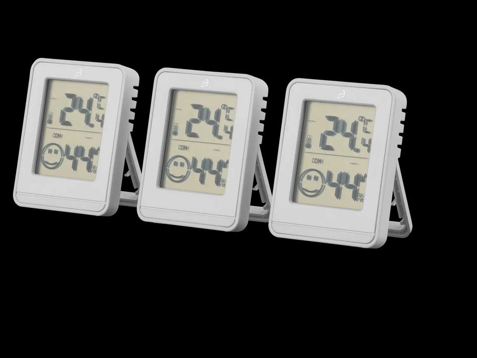 Set 3 buc termometru de interior, camera, cu higrometru, nou, Germania