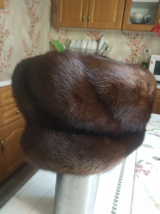 Зимняя норковая шапка