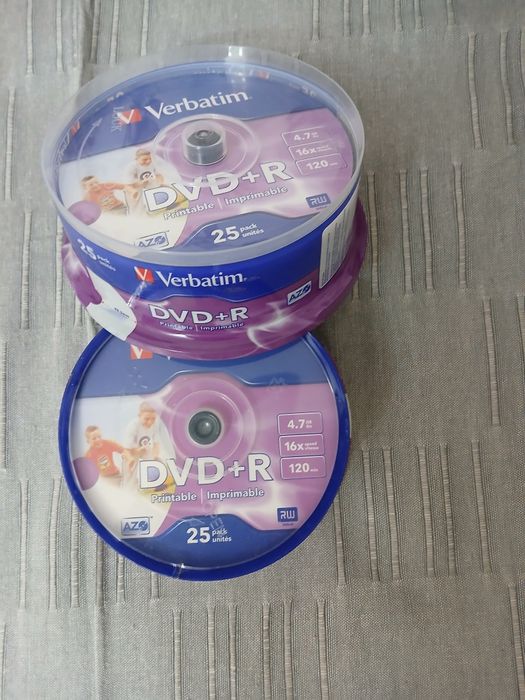 DVD+R 4,7GB, 16x, 25 buc/bulk, Matt Silver Verbatim