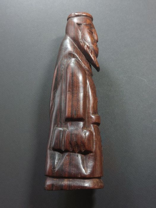 Statuetă lemn călugăr cappucin