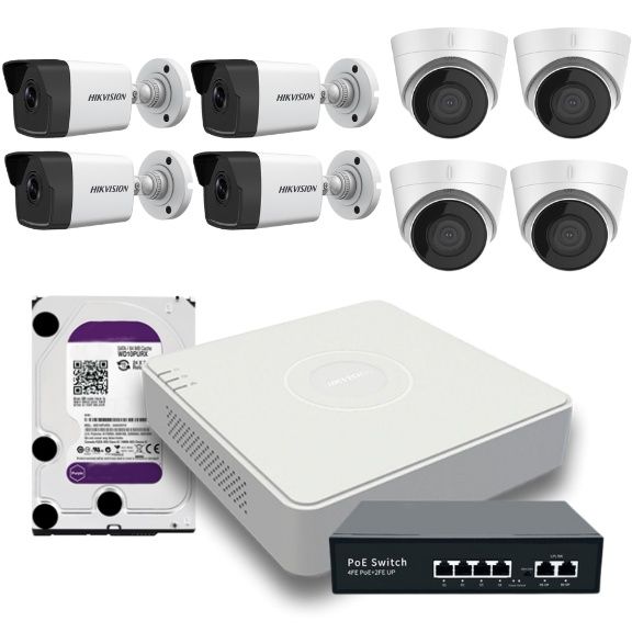Hikvision komplekt kamera 4ta  ustanovka bepul