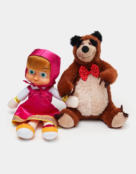 Набор мягких игрушек "Маша и Медведь" (музыкальные)