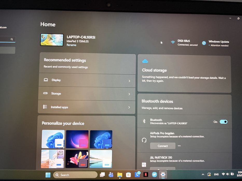 VAND URGENT Laptop lenovo in perfecta stare