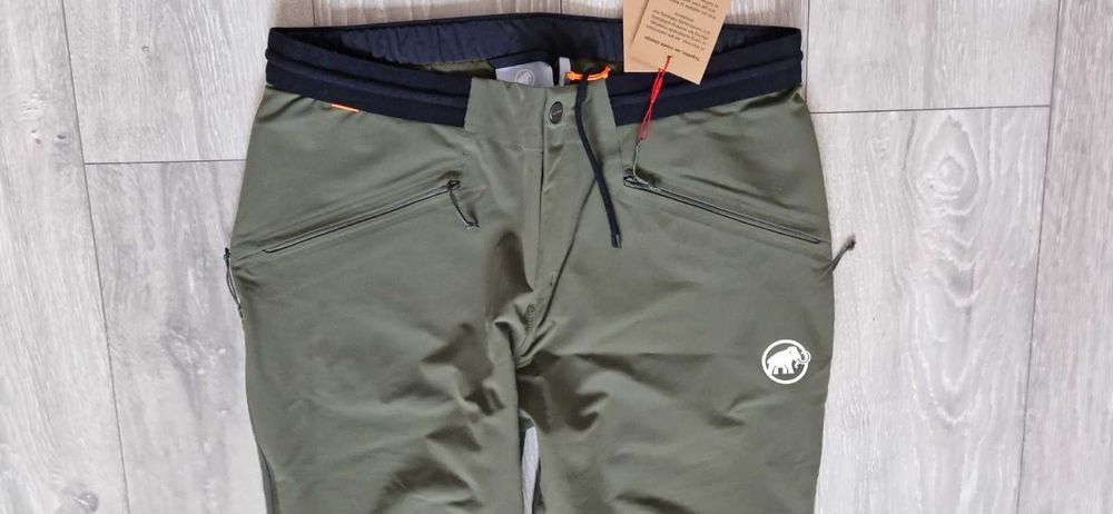 Pantaloni Mammut masuri L XL Aenergy softshell hybrid munte trekking