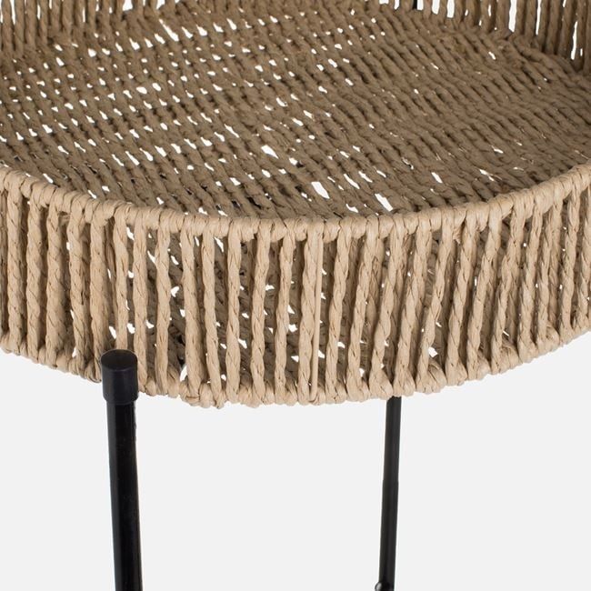 Помощна маса с метална стойка - дизайнерска масичка