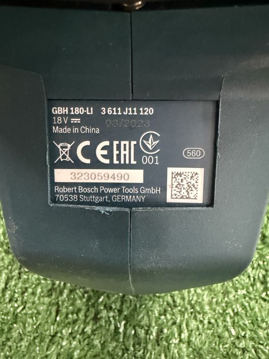 Безчетков перфоратор Bosch GBH 180-Li