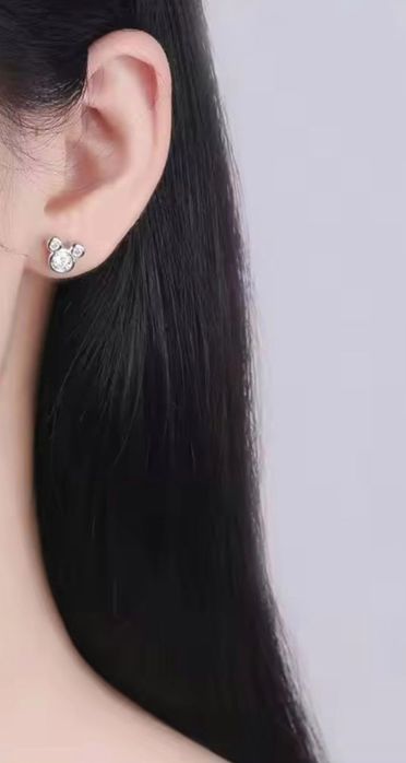 Сребърни обици Disney Mickey Mouse